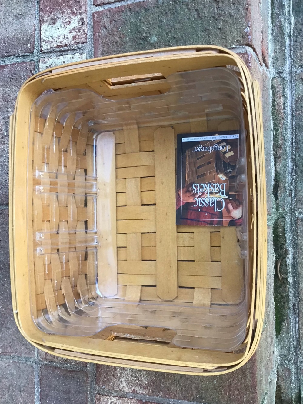 Longaberger Basket with Cut Out Side Handles